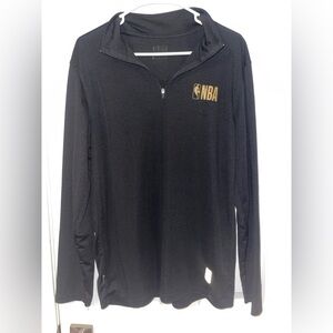 Black NBA Quarter-Zip Pullover